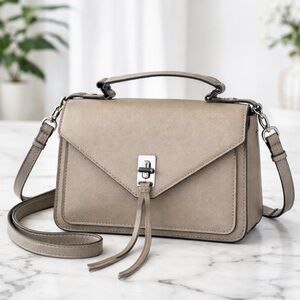 Rebecca Minkoff Saffiano Leather Crossbody Gunmetal Hardware